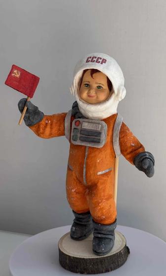 Ватная елочная игрушка