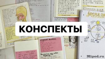 Могу написать или переписать конспекты в ручную