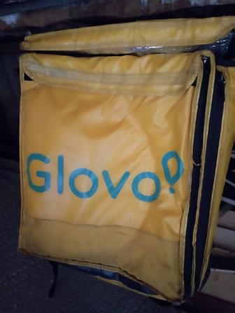 Термосумка для доставки Glovo желтая