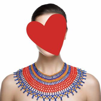 Украшения ручной работы из бисера, колье Клеопатра