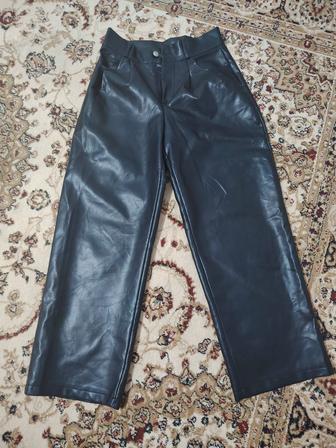 Продам кожаный брюки с начесом