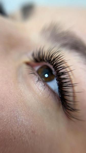 наращивание ресницы