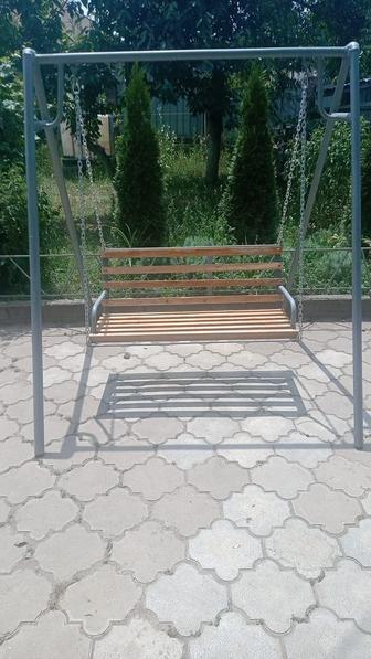 Новая садовая качеля ручной работы!