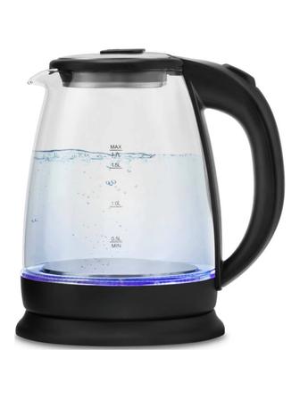 Электрочайник черный, прозрачный стильное BOSCH электрический чайник тефаль