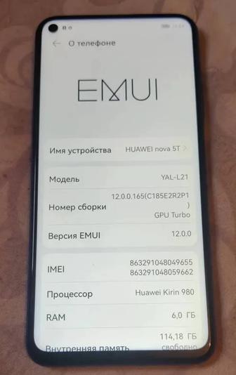 Huawei nova 5T, 128gb