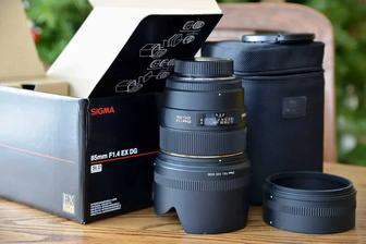 Объектив Sigma 85mm f 1.4 для Nikon (F, EF)