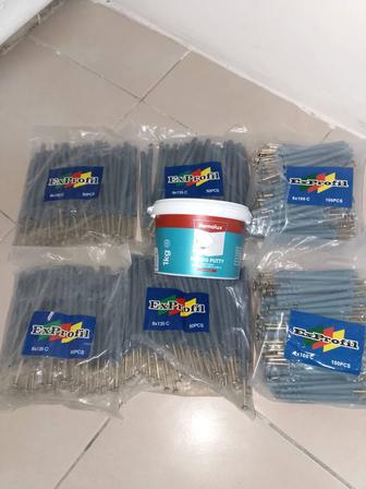 Дюбель для полифасад и шпатлевка