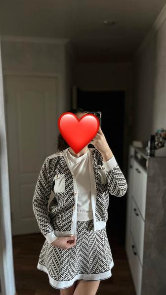 Женский трикотажный костюм-двойка