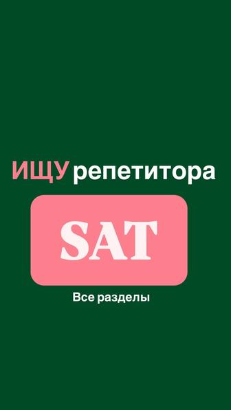 ИЩУ репетитора по экзамену SAT
