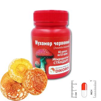 В наличии красный мухомор в капсулах. Микродозинг.