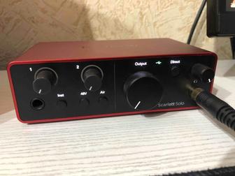 Звуковая карта Focusrite Scarlett solo gen4