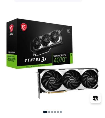 Продам видеокарту Geforce RTX 4070ti VENTUS 3X 12GB