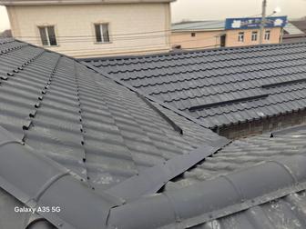 Крыша жабамыз кровля крыша черепитца профнастил