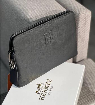 Клатч-барсетка из натуральной кожи