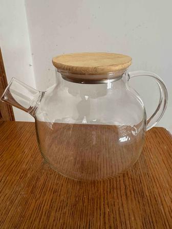 Чайник новый стеклянный эко стиль