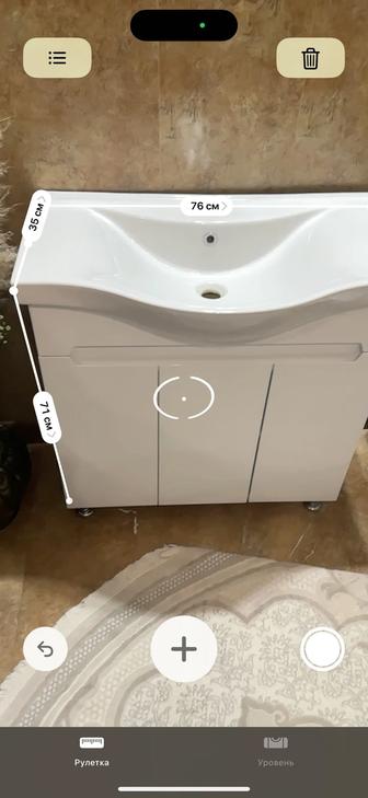 Новая раковина с тумбой