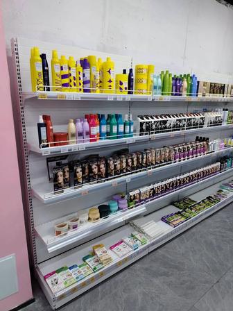 Продам 37 метров торговых стеллажей (Россия) для магазина