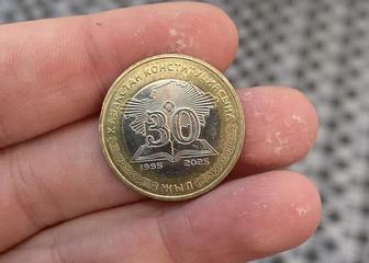 Монета 100 Тг 30 лет