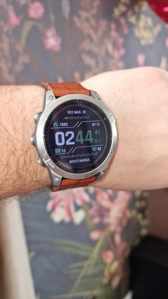 Смарт часы Garmin Fenix 7S Sapphire Solar Titanium