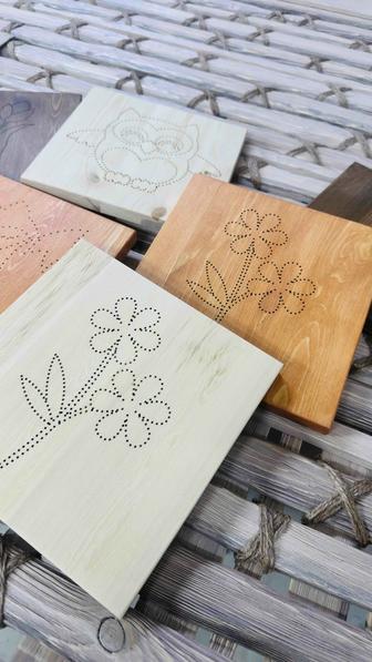 Основа для String Art из дерева с готовой разметкой