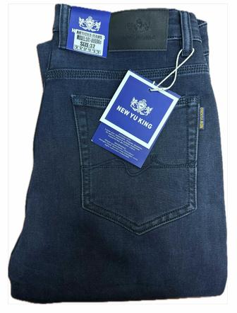 Мужские Джинсы Прямые темно-синий