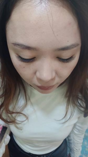 Наращивание ресницы с лед насадкой. носка 8 недель.