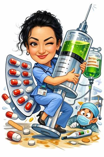 Медсестра.Выезд на дом.Система,укол .перевязка