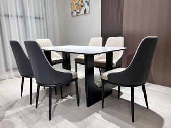 Столы и стуля из камня