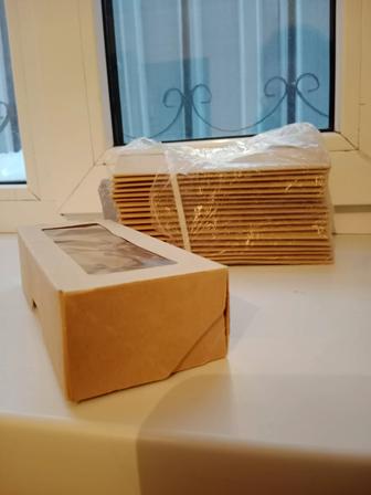 Упаковка картонная коробка крафт (papaer box)