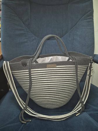 Сумка из х/б шнура ручной работы