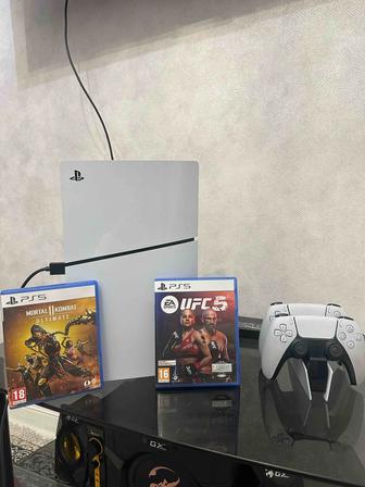 Продам пс5 slim новый почти 1 tb
2 геймпада