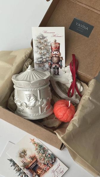 Подарок на новый год ,свечи ручной работы.