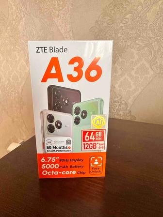 Продам телефон ZTE Blade A36 64 Gb