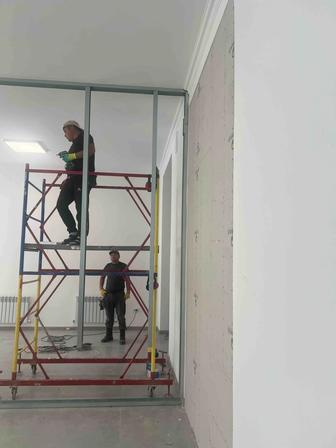 Гипсокартонщики / монтаж гипсокартона перегородки потолок стена