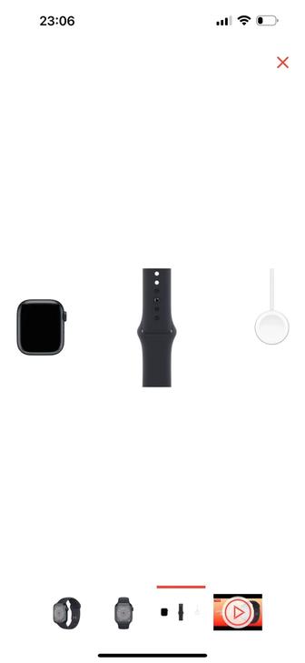 Смарт-часы Apple Watch Series 8 41 мм Aluminum черный Midnight