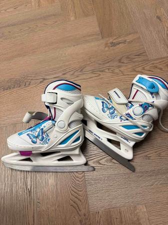 Детские коньки, с регулированием размера