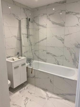 Укладка кафеля .