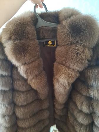 Шуба натуральный песец