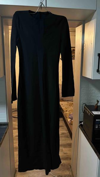 Платье - макси Massimo Dutti черное