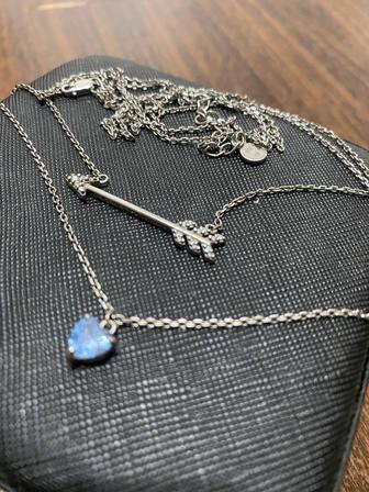 SOKOLOV Цепочка с двойным кулоном топаз и стрела