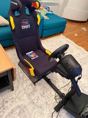 Руль Trismaster T-GT2 и Кресло Playseat RedBull и игра гран туртзмо 7