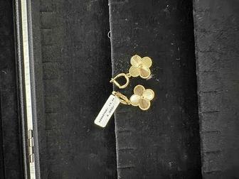 Серьги ванклив 585 золото