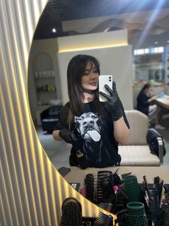 Наращивание волос . Колорист . Атырау . Визажист