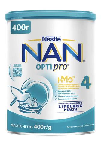 NAN Optipro 4 с 18 месяцев 400 г
