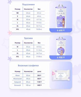 Подгузники и трусики BAYBEE