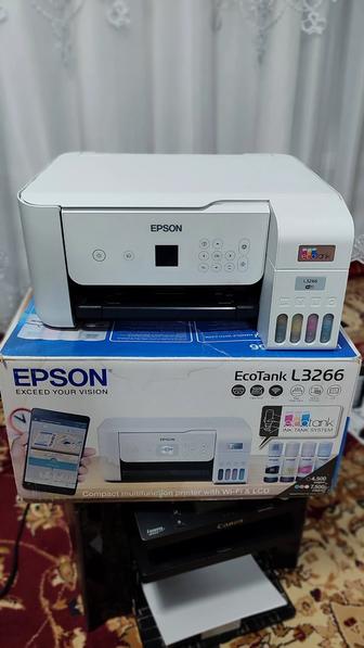 МФУ Epson L3266 3в1 принтер, ксерокопия,сканер цветной. Пробег 530ст.