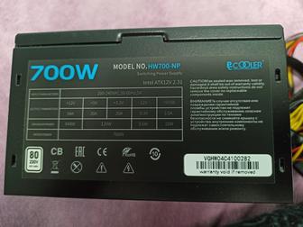 Блок питания ATX 700 W PCCooler HW700-NP
