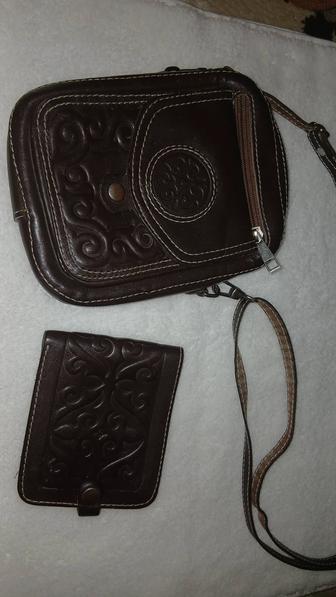 Продается сумка мужская с кошельком.