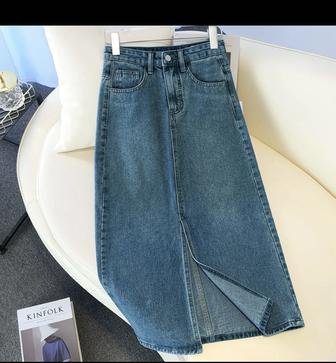 Джинсы юбка