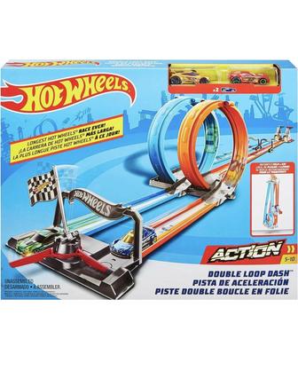 Трек Hot Wheels Double Loop Dash- Двойная петля